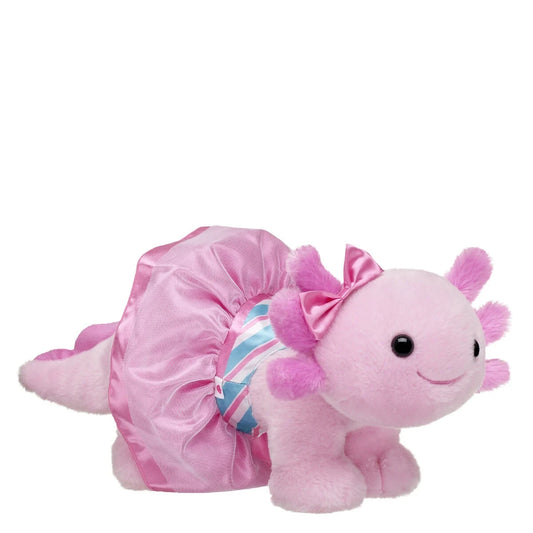 Pink Axolotl Soft Toy with Peppermint Dress | Build-A-Bear - US 9516