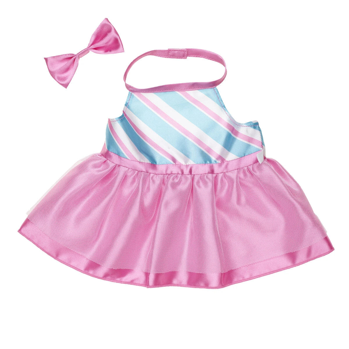 Pink Axolotl Soft Toy with Peppermint Dress | Build-A-Bear - US 9516