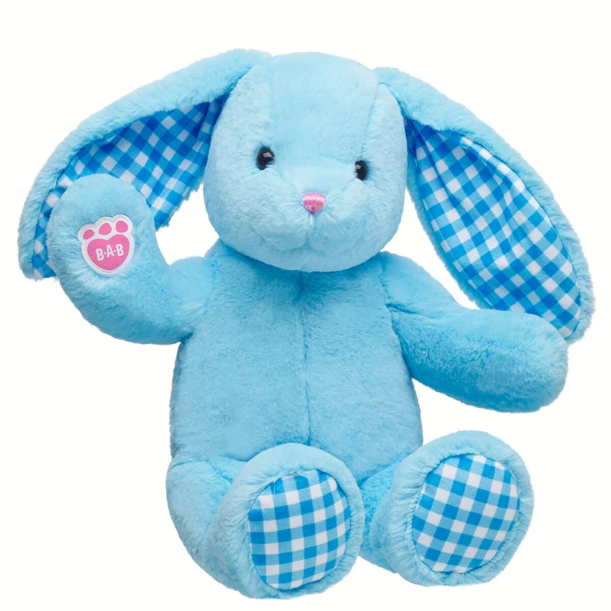 Blue Gingham Pawlette Bunny Plush | Build-A-Bear - US 3477