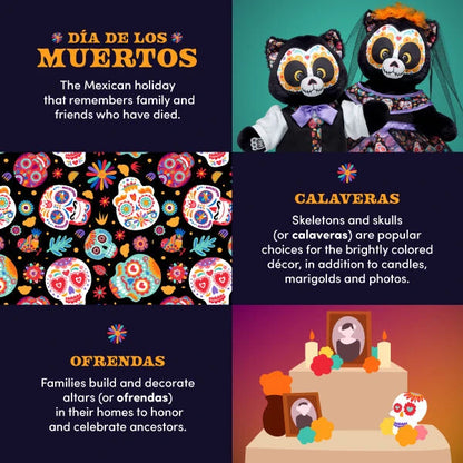 Día de los Muertos Cat Stuffed Animal | Build-A-Bear® - US 2509