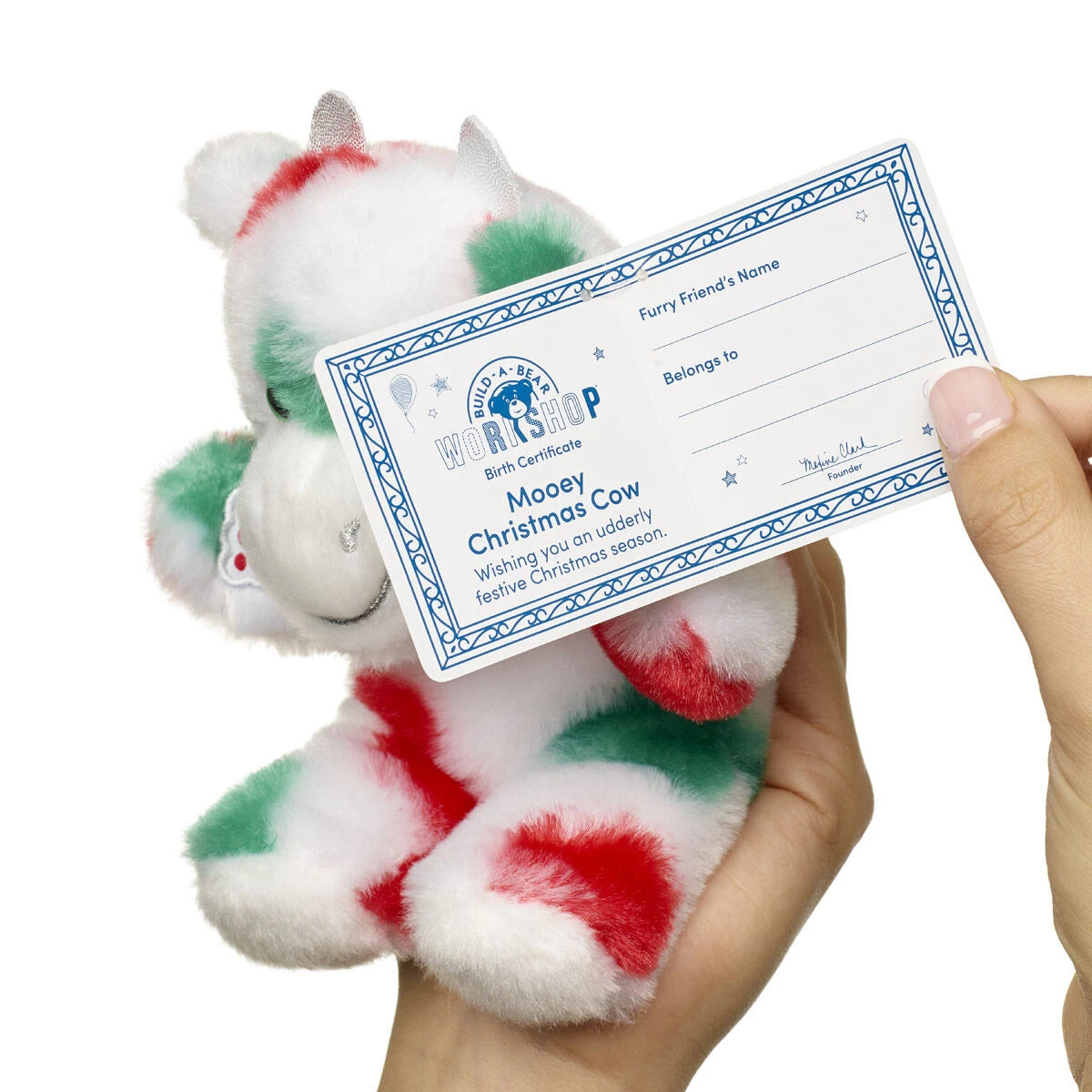 Mini Beans Mooey Christmas Cow Plush Toy | Build-A-Bear® - US 1054