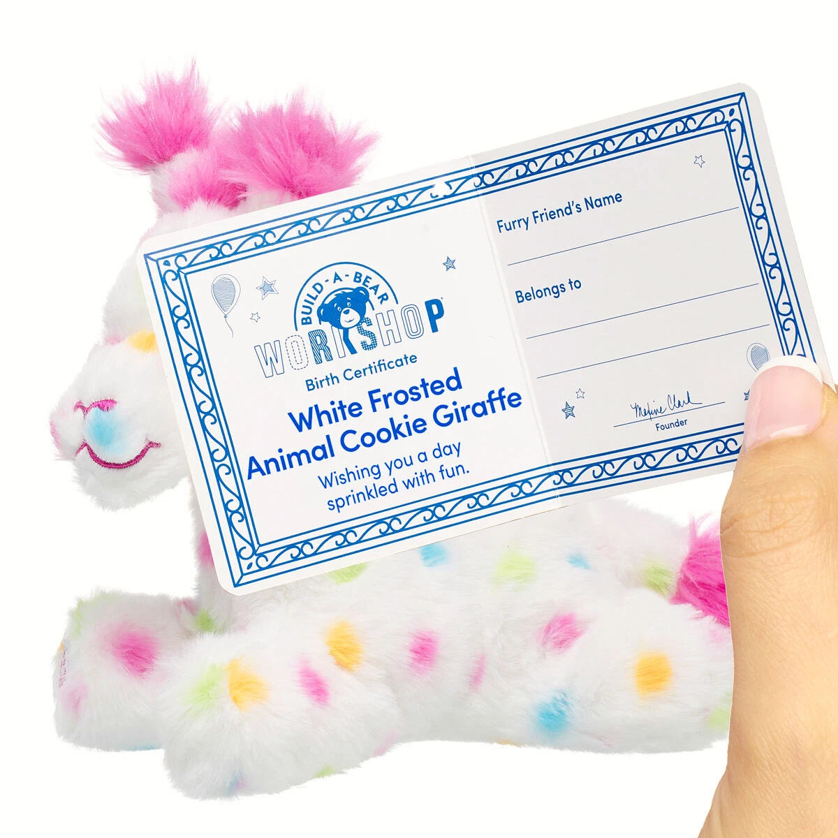 Build-A-Bear Mini Beans White Frosted Animal Cookie | BAB - US 3365
