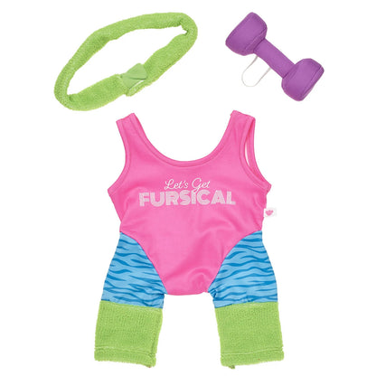 Happy Hugs Teddy Bear '80s Exercise Gift Set | Build-A-Bear® - US 6283
