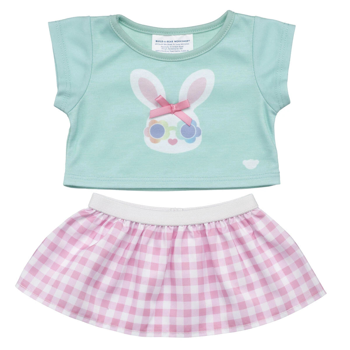 Gingham Bunny Easter Outfit 2 pc. | Build-A-Bear - US 2478