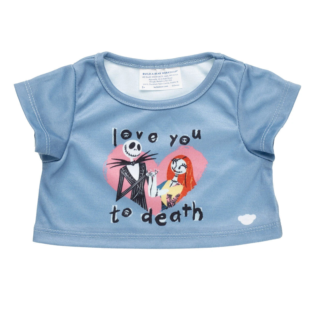 Nightmare Before Christmas Valentine's Tee for Plush Toys | Build-A-Bear® - US 8190