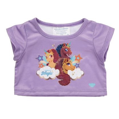 Afro Unicorn® Plush "Made of Magic" T-Shirt | Build-A-Bear® - US 3272