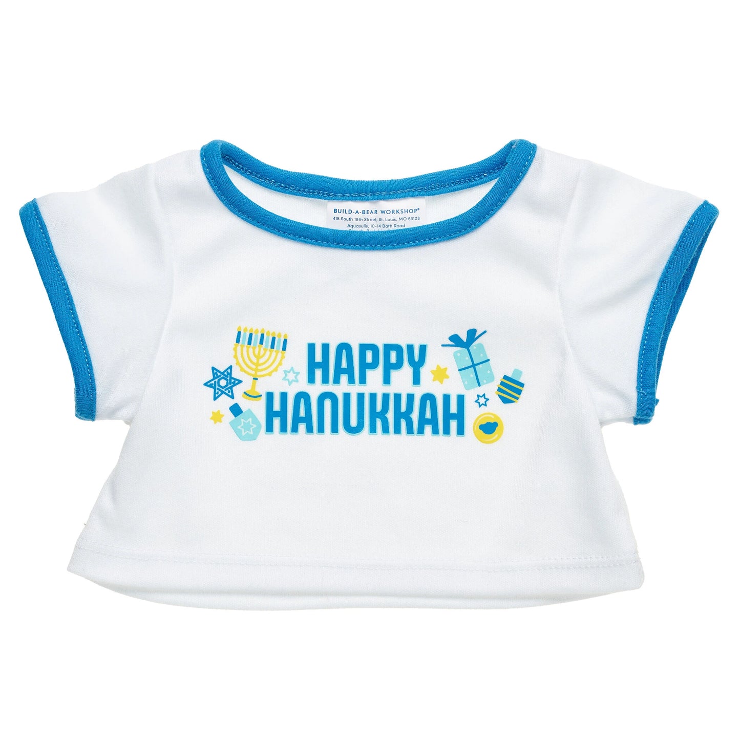 Happy Hanukkah T-Shirt for Stuffed Animals | Build-A-Bear® - US 3597