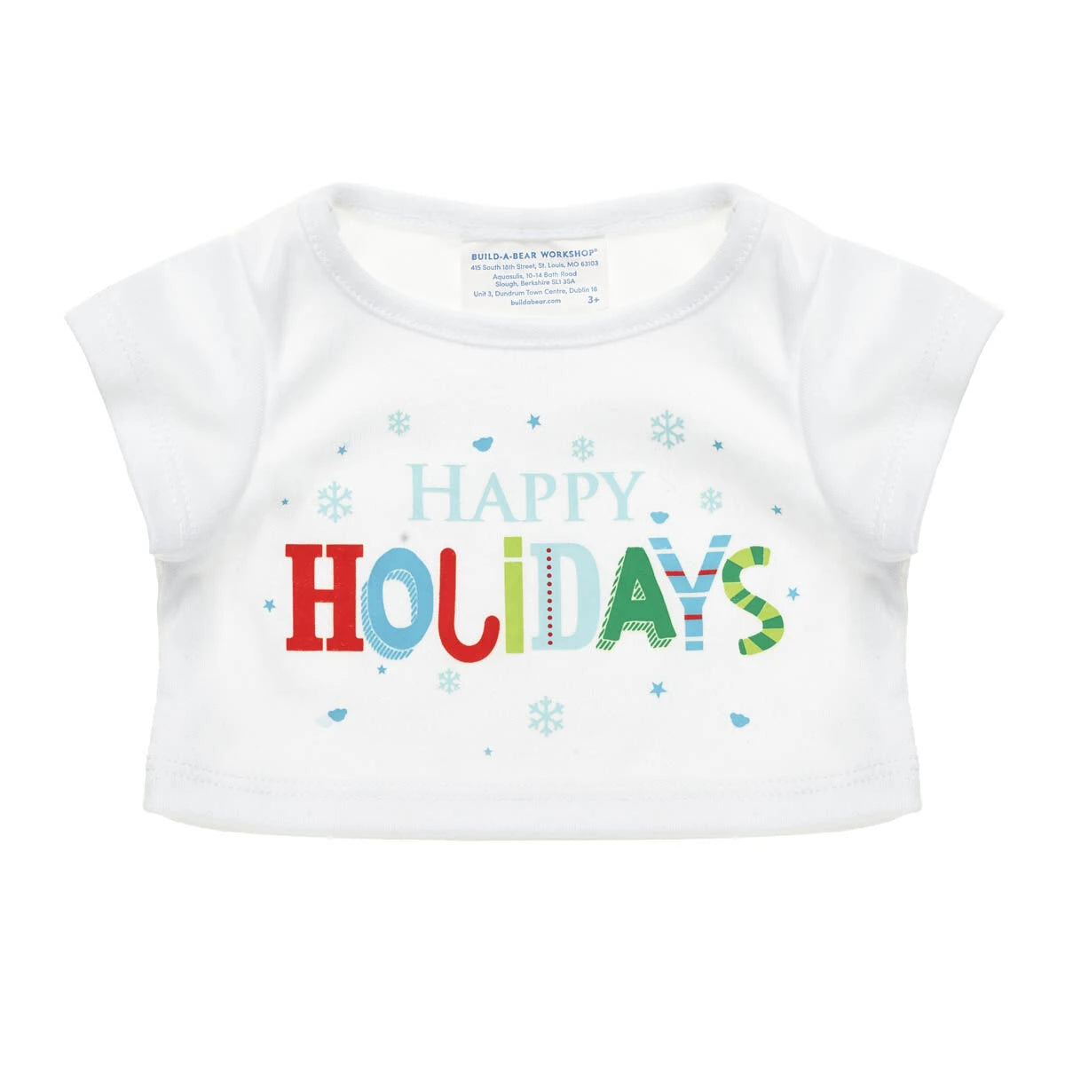 Happy Holidays T-Shirt for Plush Toys | Build-A-Bear® - US 7869