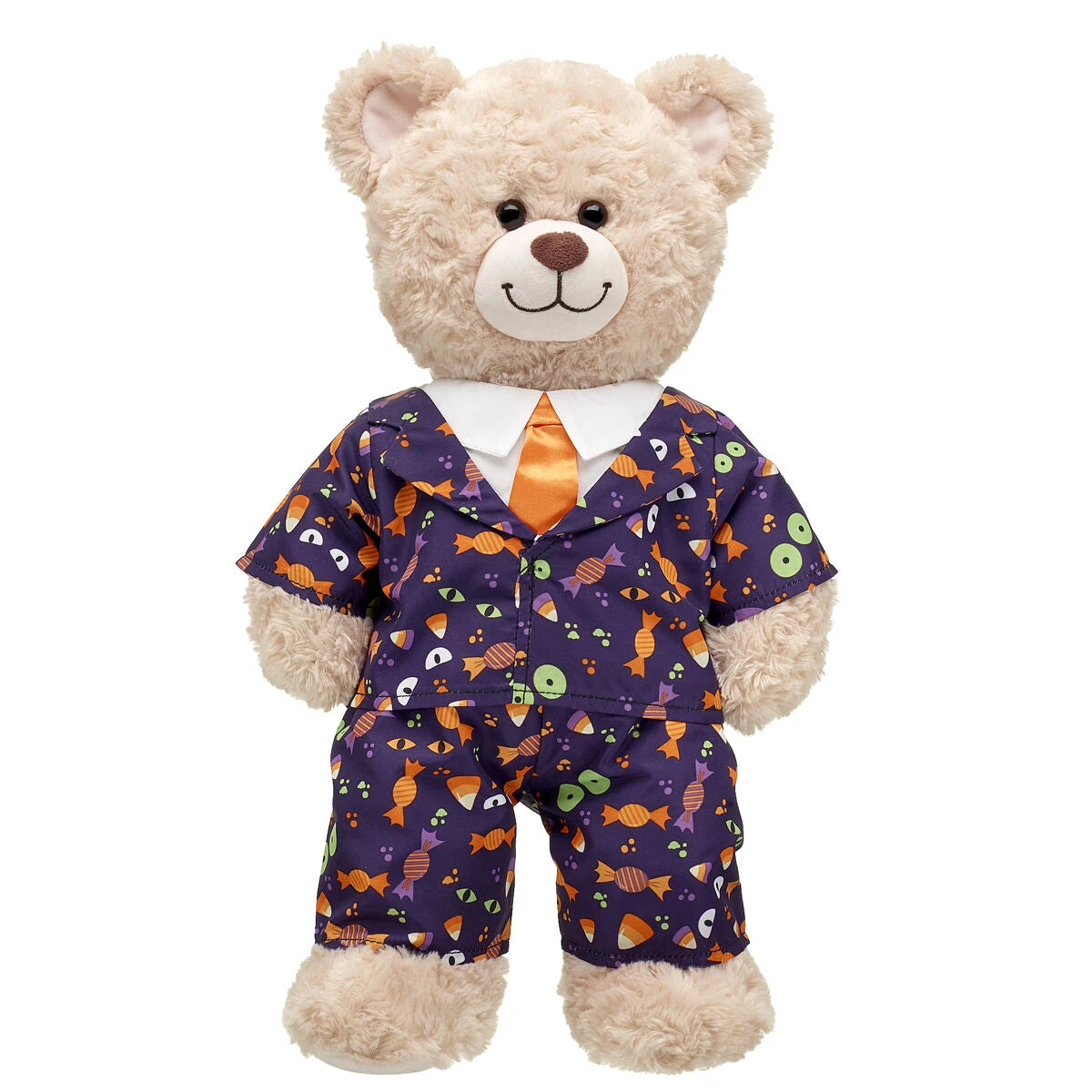 Halloween Suit w/ White Collars &amp; Orange Tie | Build-A-Bear® - US 2930