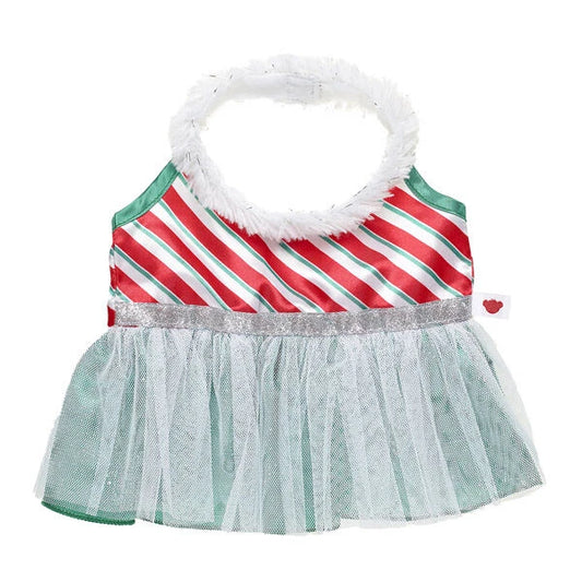 Faux Fur Holiday Dress for Stuffed Animals | Build-A-Bear® - US 3188