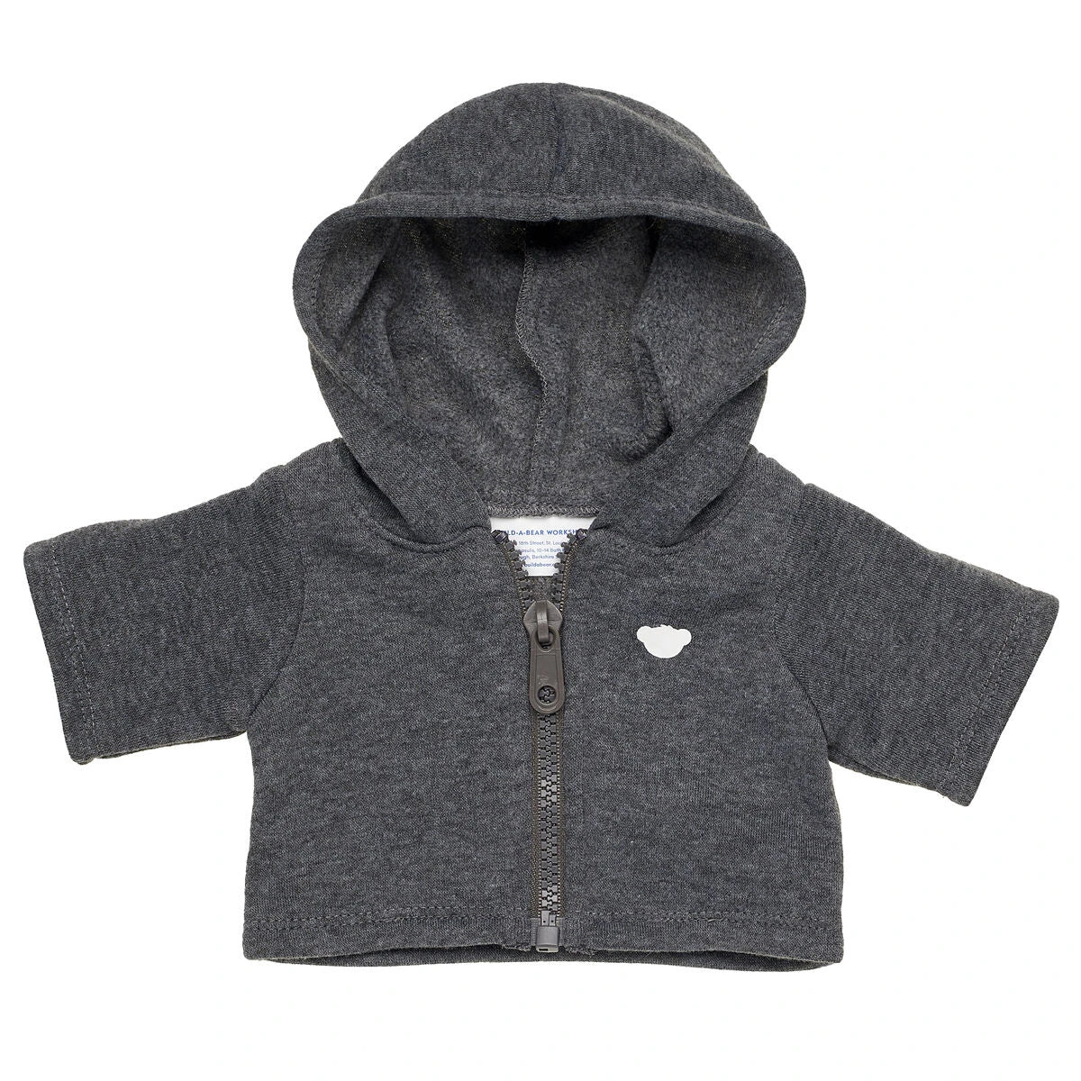 Charcoal Grey Zip Hoodie for Stuffed Animals | Build-A-Bear® - US 1621