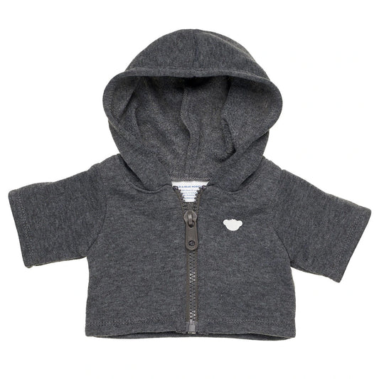Charcoal Grey Zip Hoodie for Stuffed Animals | Build-A-Bear® - US 1621