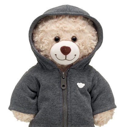 Charcoal Grey Zip Hoodie for Stuffed Animals | Build-A-Bear® - US 1621