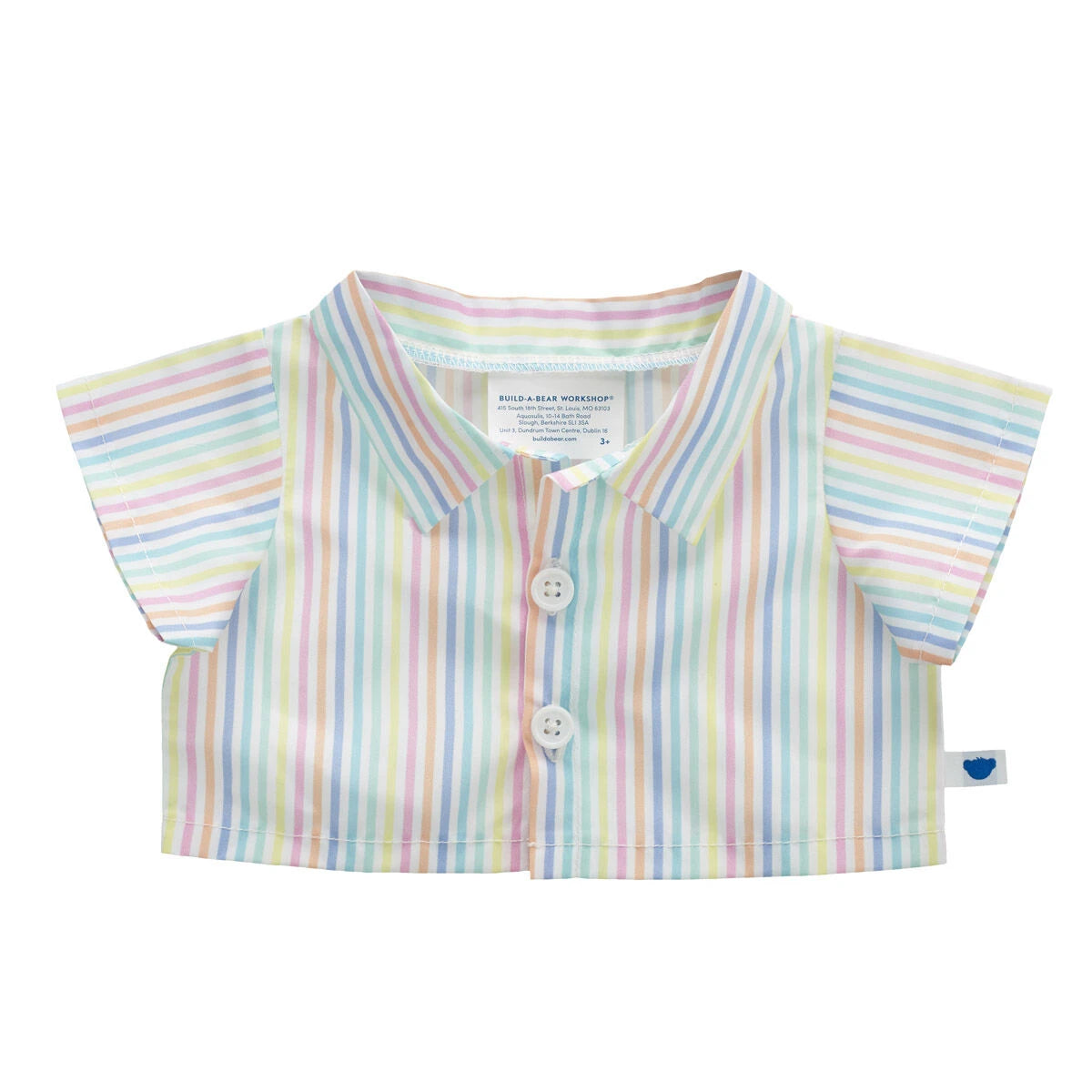 Spring Stripes Button Down Shirt for Plush Toys | Build-A-Bear® - US 2191