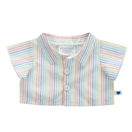 Spring Stripes Button Down Shirt for Plush Toys | Build-A-Bear® - US 2191