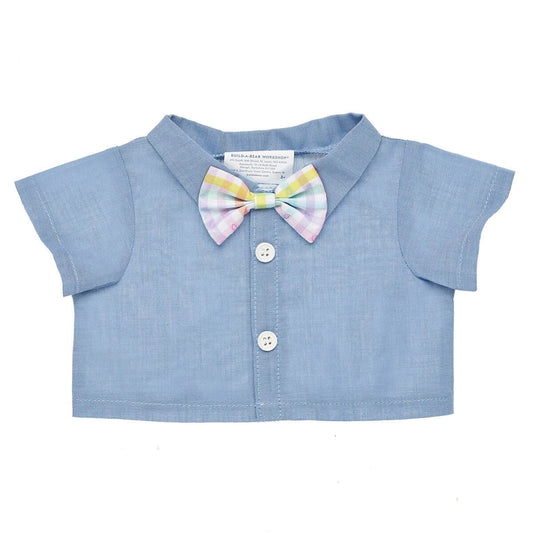 Chambray Shirt With Bow Tie for Stuffed Animals | Build-A-Bear® - US 4176