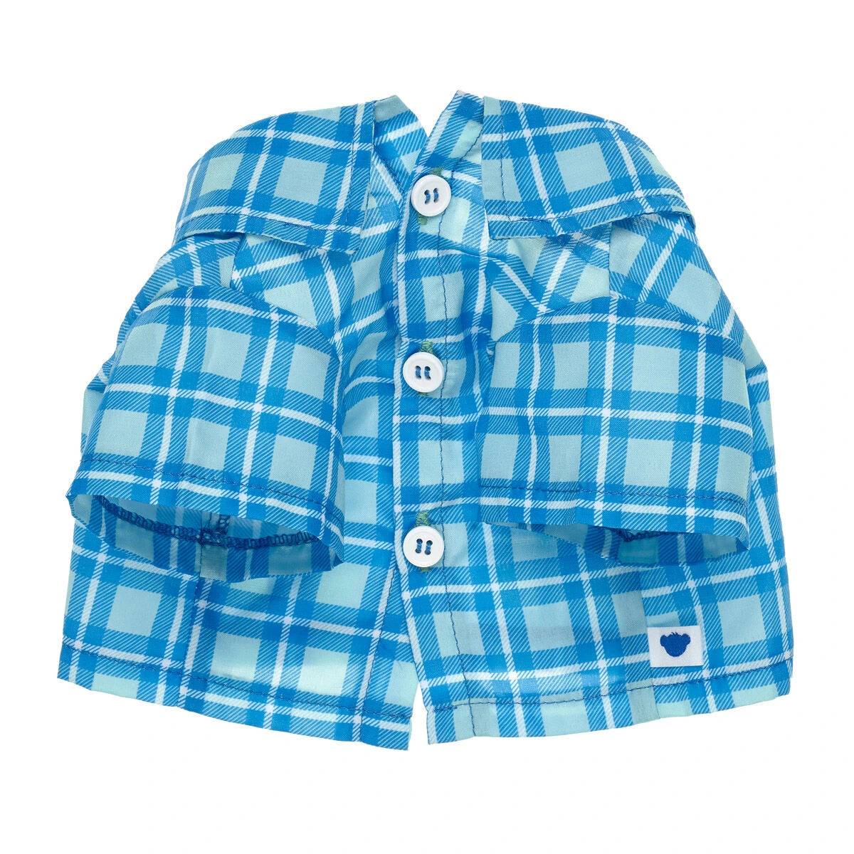 Blue Check T-Shirt for Stuffed Animals - US 7739