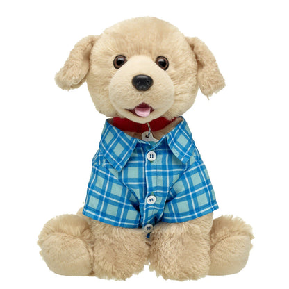 Blue Check T-Shirt for Stuffed Animals - US 7739