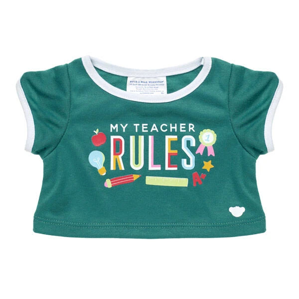 My Teacher Rules T-Shirt for Stuffed Animals | Build-A-Bear® - US 3516