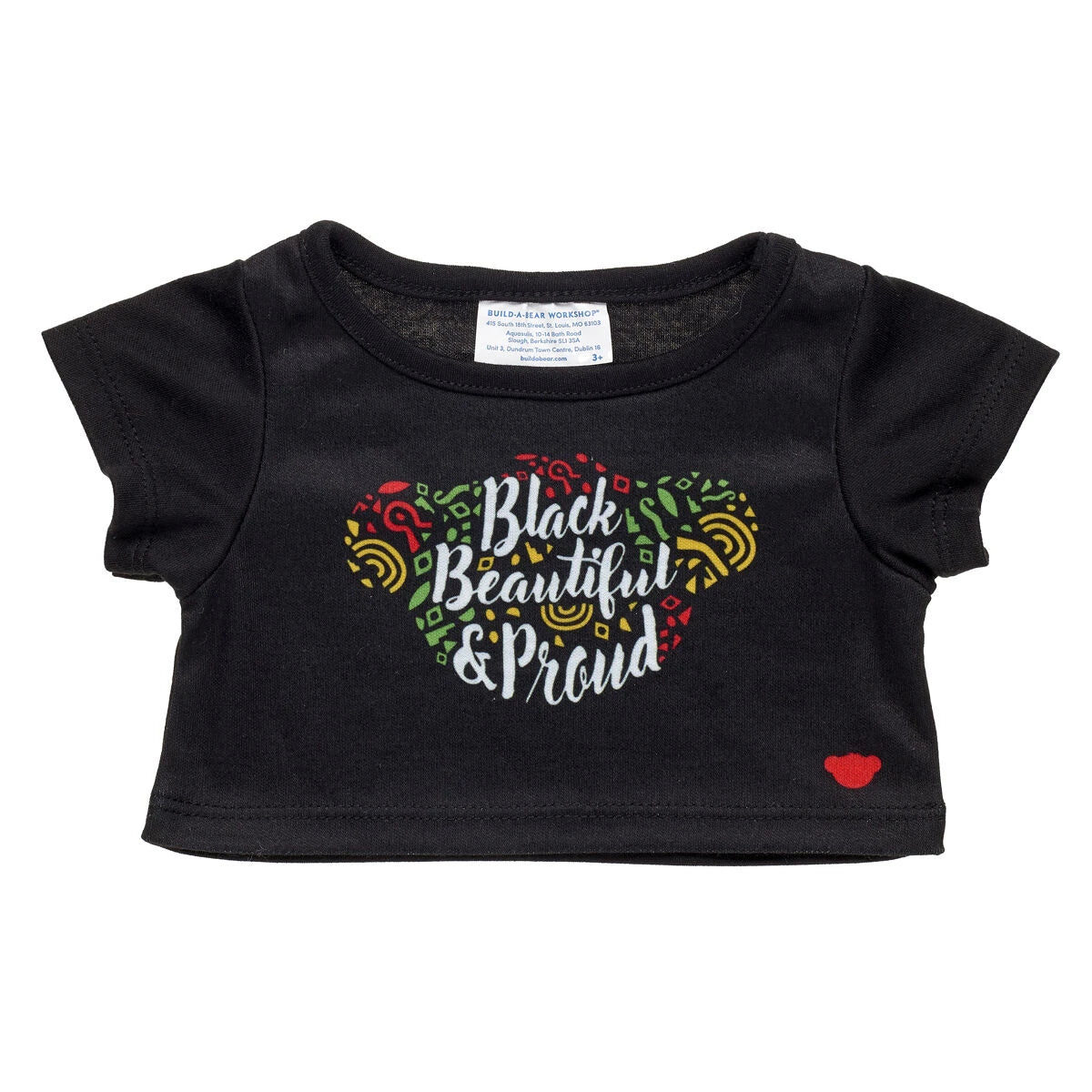 "Black, Beautiful &amp; Proud" T-Shirt for Stuffed Animals | Build-A-Bear® - US 3998