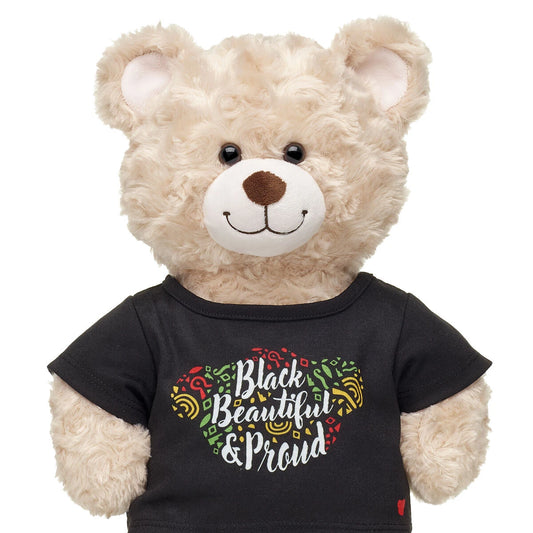 "Black, Beautiful &amp; Proud" T-Shirt for Stuffed Animals | Build-A-Bear® - US 3998
