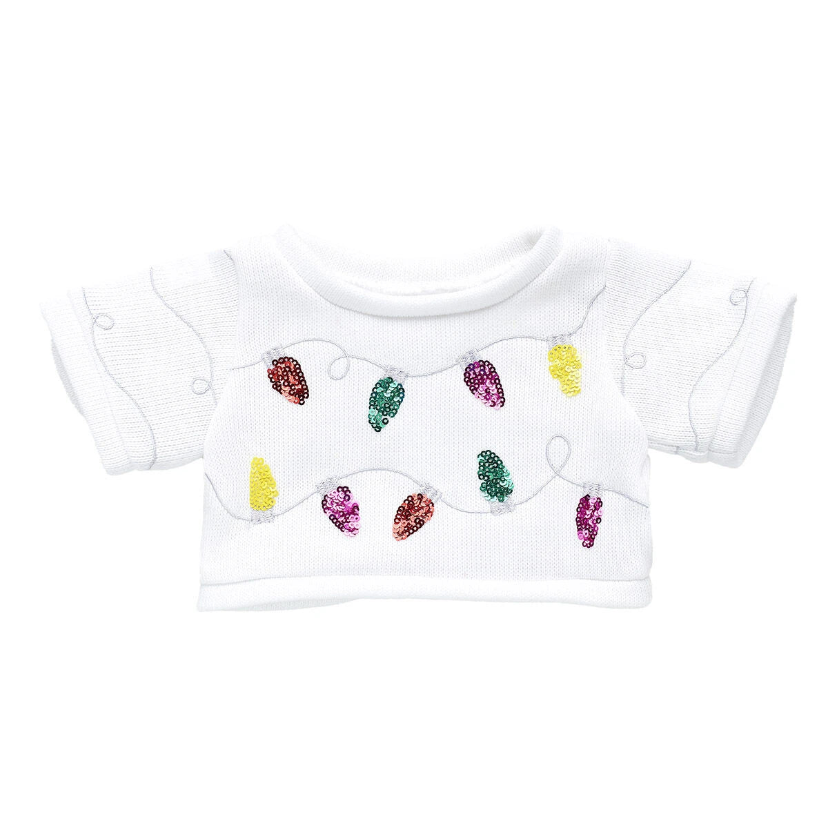 Tipsy Elves Sequin Lights Ugly Christmas Sweater for Stuffed Animals | Build-A-Bear® - US 1567