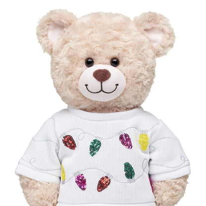 Tipsy Elves Sequin Lights Ugly Christmas Sweater for Stuffed Animals | Build-A-Bear® - US 1567