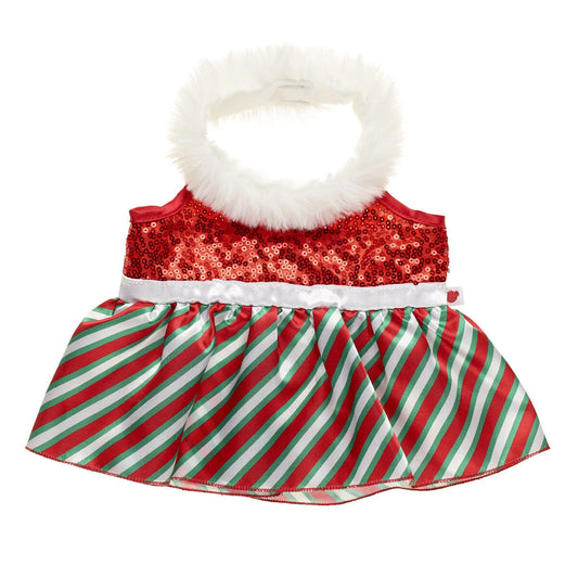 Red and Green Dress for Plush Toys | Build-A-Bear® - US 3640