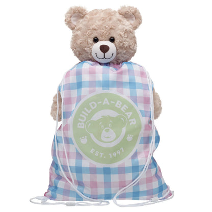 Spring Gingham Toy Bear Carrier | Build-A-Bear - US 2733