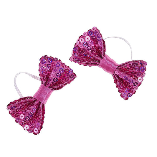Fuchsia Sequin Bows 2 pc. for Stuffed Animals | Build-A-Bear® - US 4929