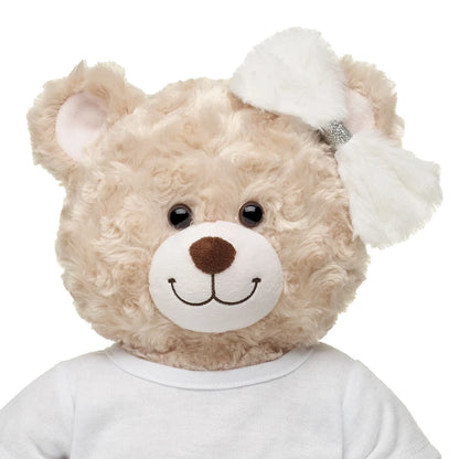 Fuzzy White Bow for Stuffed Animals | Build-A-Bear Workshop® - US 6514