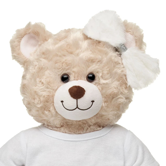 Fuzzy White Bow for Stuffed Animals | Build-A-Bear Workshop® - US 6514