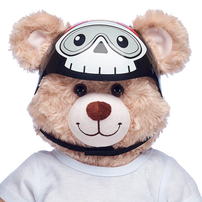 Black Skull and Flames Helmet for Stuffed Animals | Build-A-Bear® - US 8757