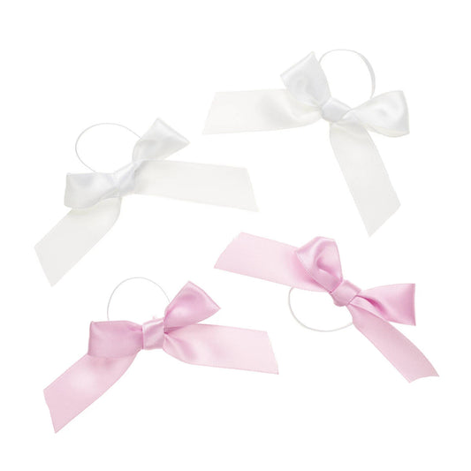 Pink &amp; White Ribbon Bows 4 pc for Plush Toys | Build-A-Bear® - US 5367