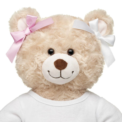 Pink &amp; White Ribbon Bows 4 pc for Plush Toys | Build-A-Bear® - US 5367