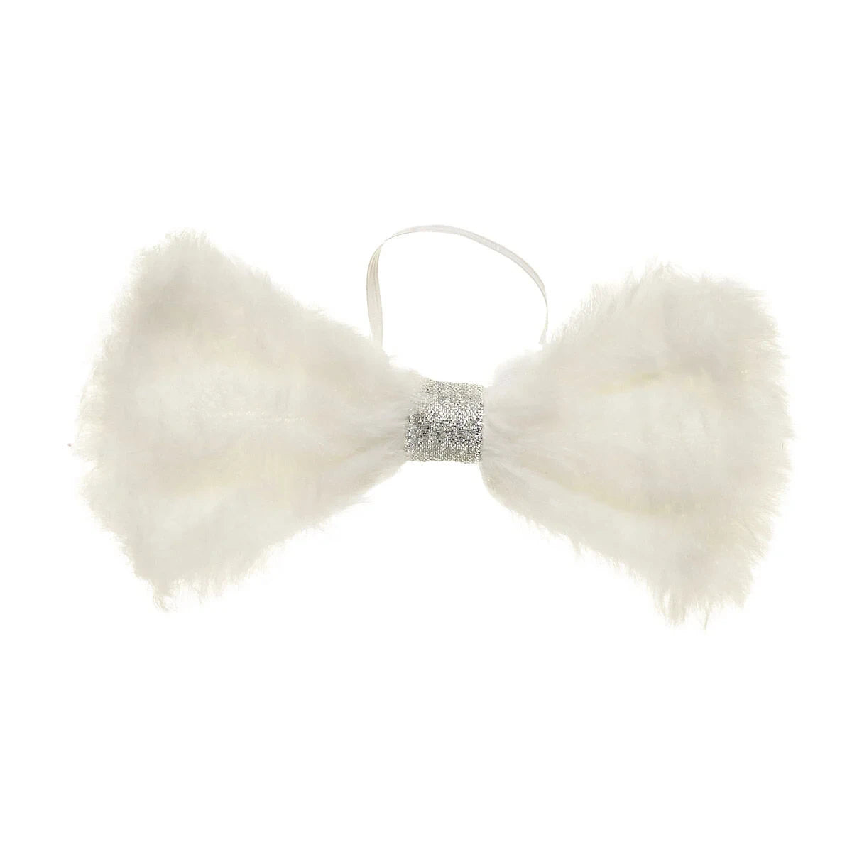 Fuzzy White Bow for Stuffed Animals | Build-A-Bear Workshop® - US 9651