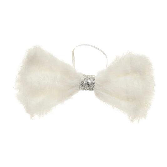 Fuzzy White Bow for Stuffed Animals | Build-A-Bear Workshop® - US 9651