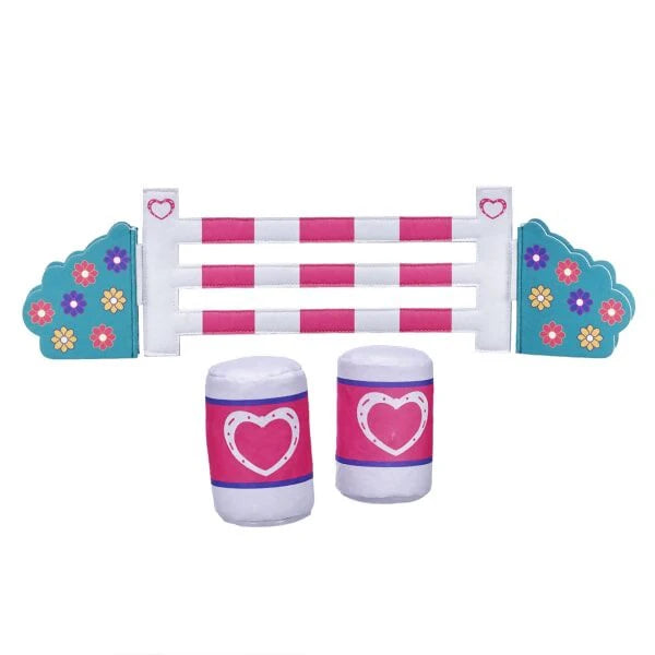 Horses &amp; Hearts Riding Club Barrel &amp; Jump Set 3 pc. for Stuffed Animals | Build-A-Bear® - US 1877