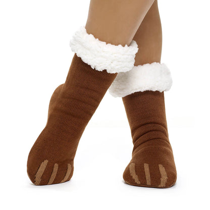 Build-A-Bear Pajama Shop™ Bear Paw Slipper Socks - Toddler, Youth &amp; Adult - US 8827