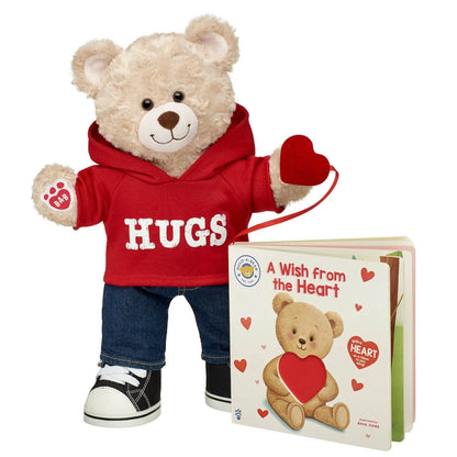 Happy Hugs Teddy Bear "A Wish from the Heart" Board Book Set | Build-A-Bear® - US 2897