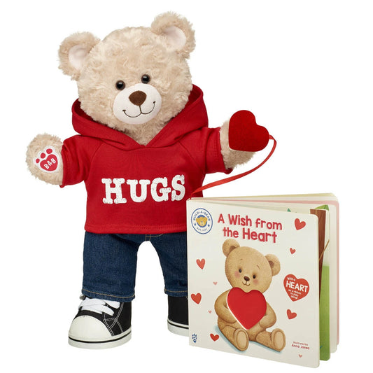 Happy Hugs Teddy Bear "A Wish from the Heart" Board Book Set | Build-A-Bear® - US 2897