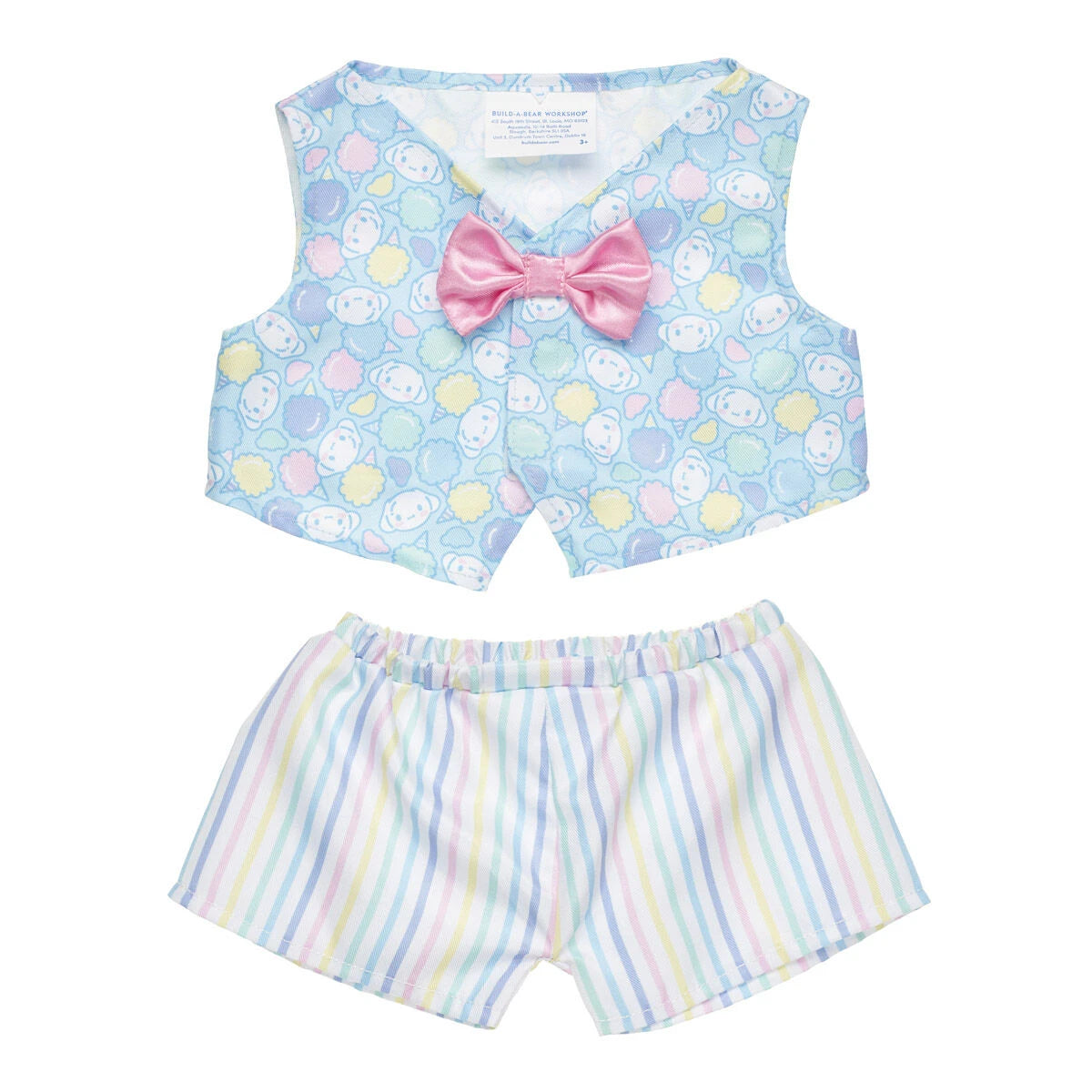 Cotton Candy Cinnamoroll™ Plush &amp; Cafe Wristie | Build-A-Bear® - US 6499